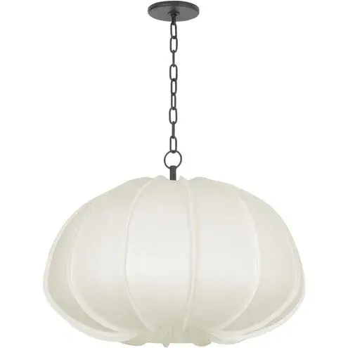 Bayu One Light Pendant in Forged Iron