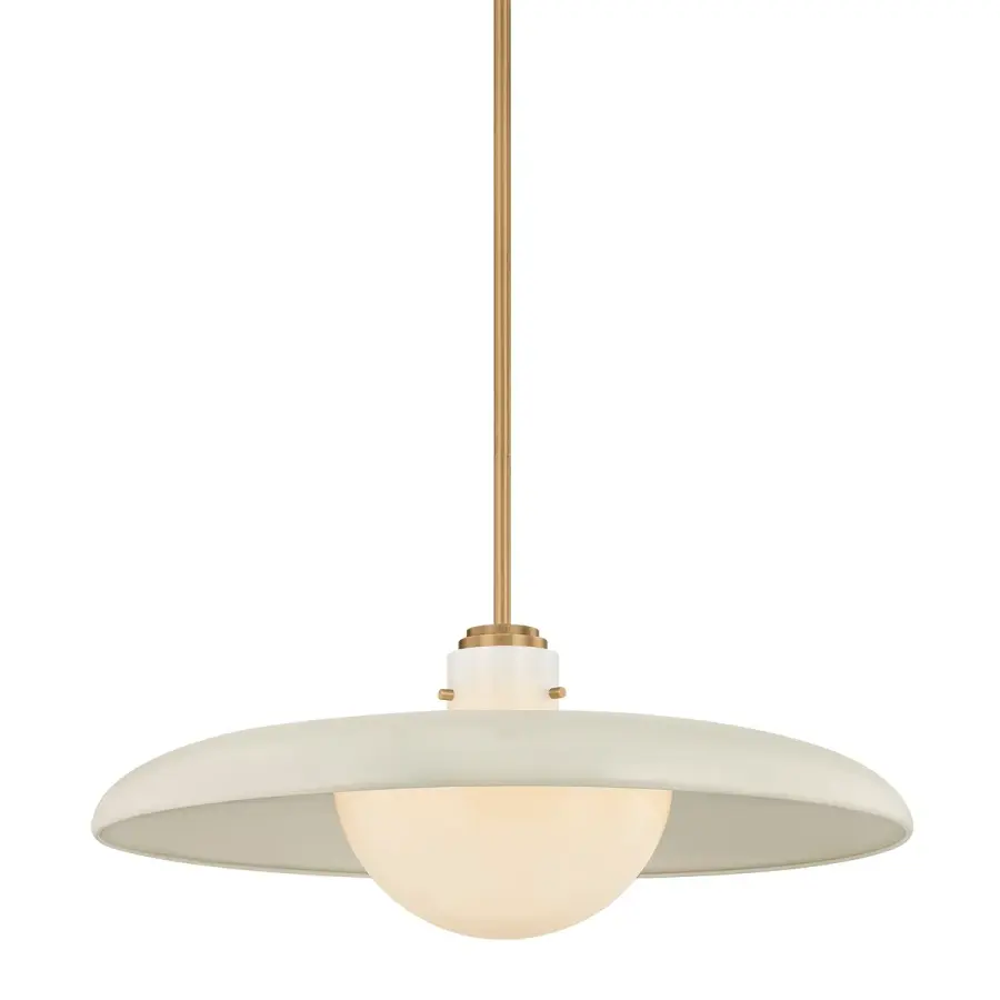 Gustavo One Light Pendant in Patina Brass
