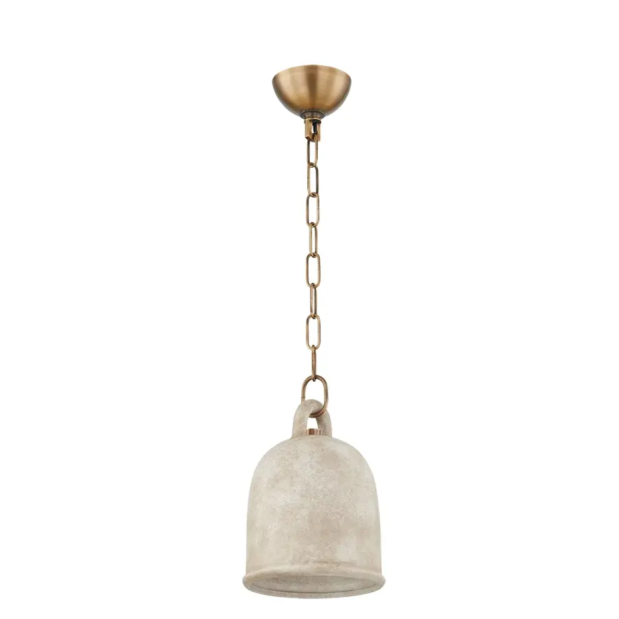 Relic One Light Pendant in Patina Brass