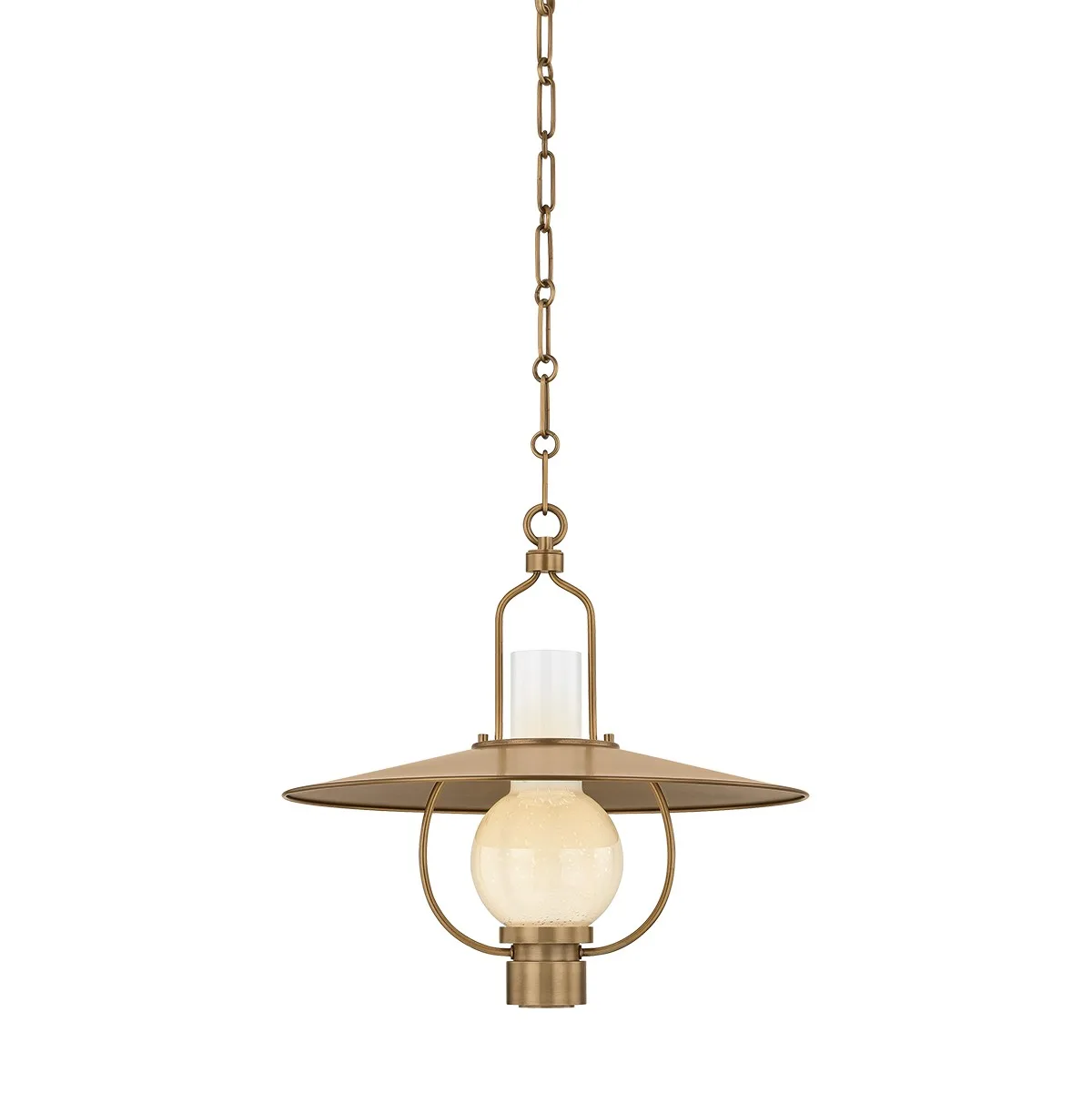 Cahill One Light Lantern in Patina Brass