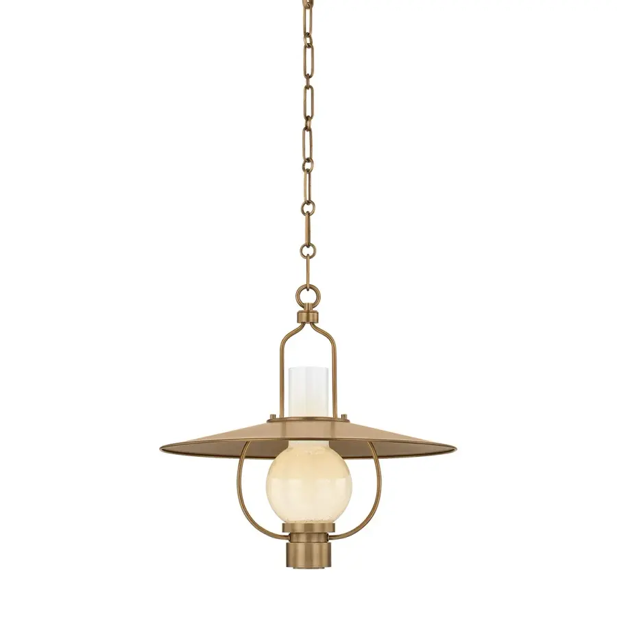 Cahill One Light Lantern in Patina Brass