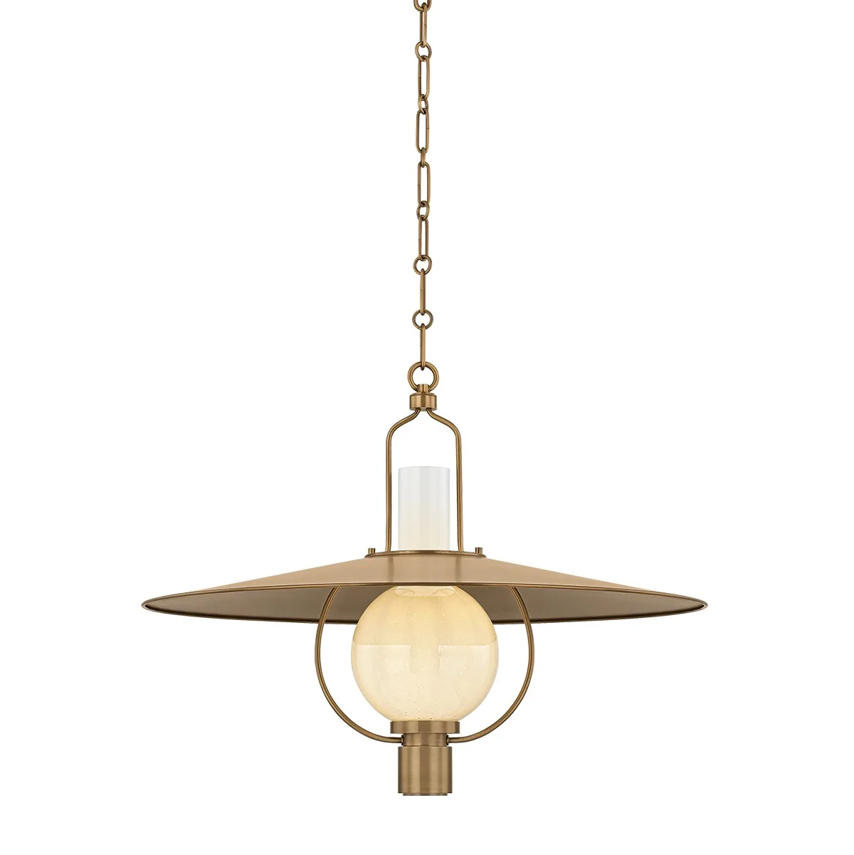 Cahill One Light Lantern in Patina Brass