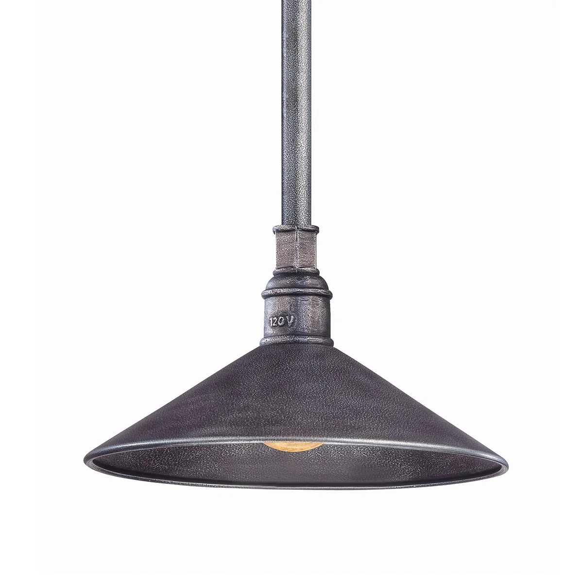 Toledo One Light Pendant in Old Silver