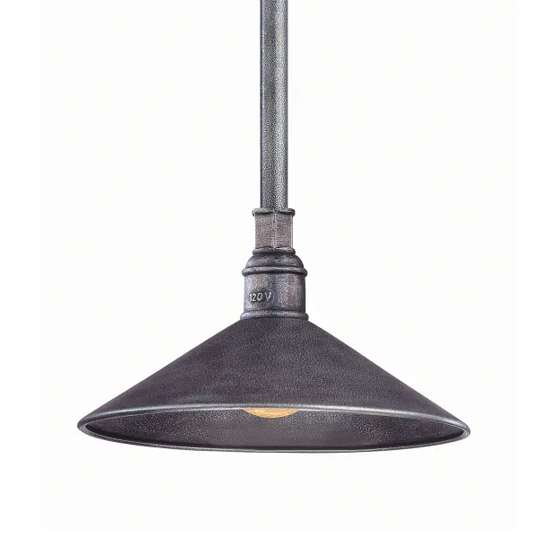 Toledo One Light Pendant in Old Silver