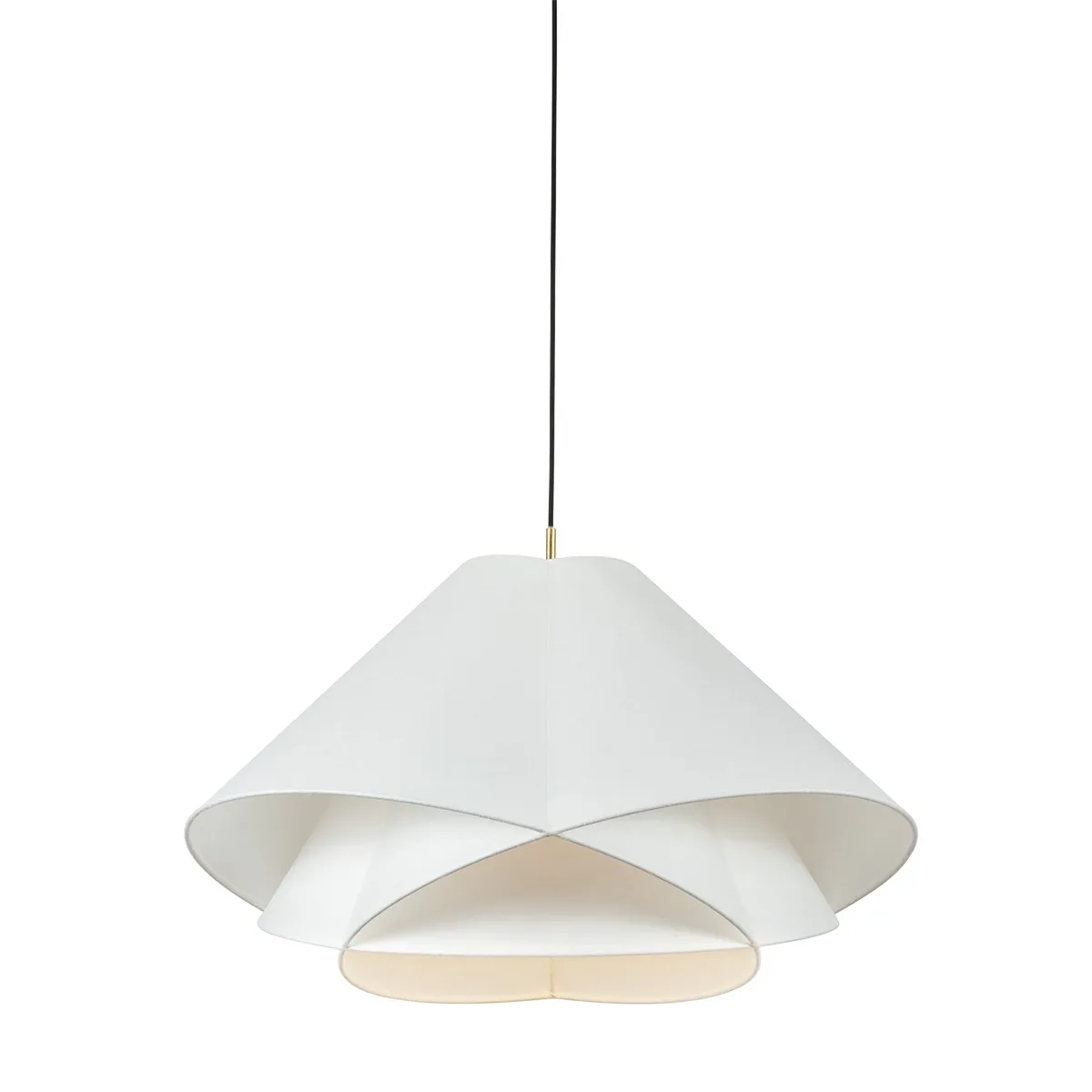 Edna One Light Pendant in Vintage Gold Leaf