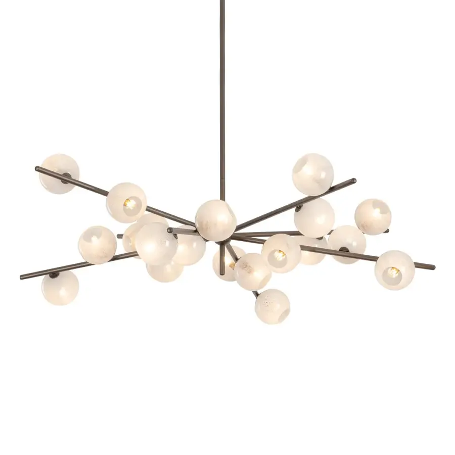Sonny 20-Light Chandelier in Bronze Leaf