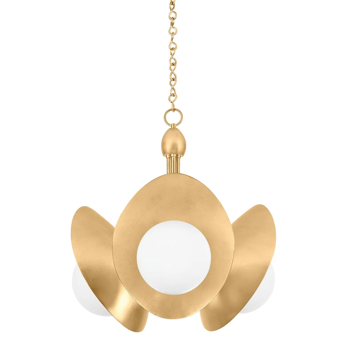 Olson 3-Light Chandelier in Vintage Gold Leaf