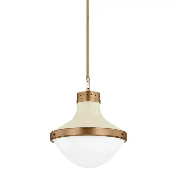 Maxton One Light Pendant in Patina Brass