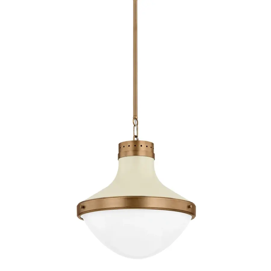 Maxton One Light Pendant in Patina Brass
