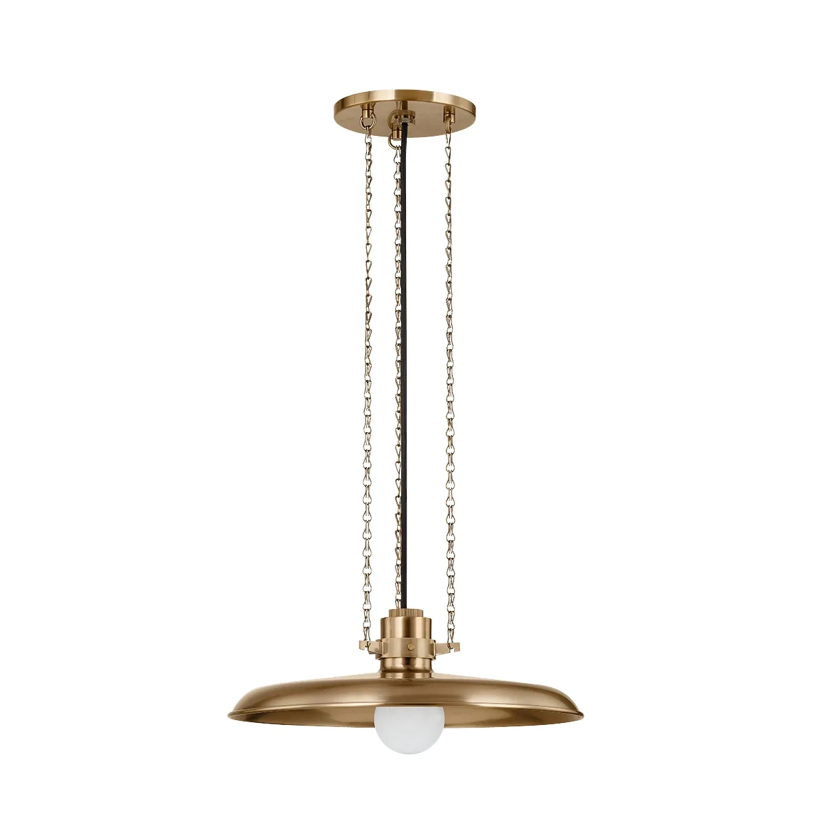 Rainhill One Light Pendant in Patina Brass