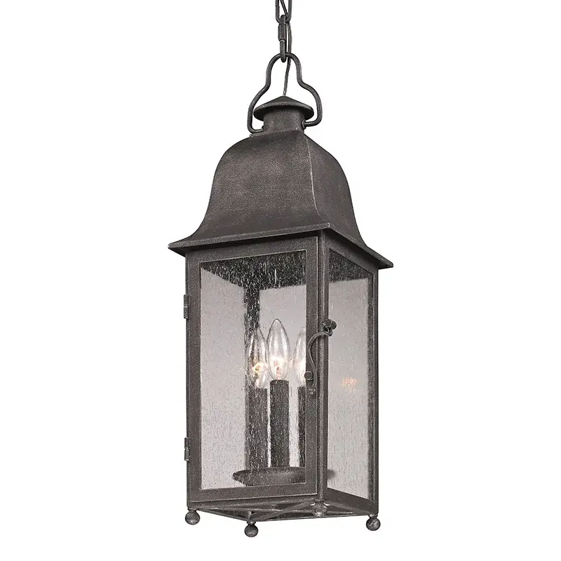 Larchmont Three Light Hanging Lantern in Vintage Bronze