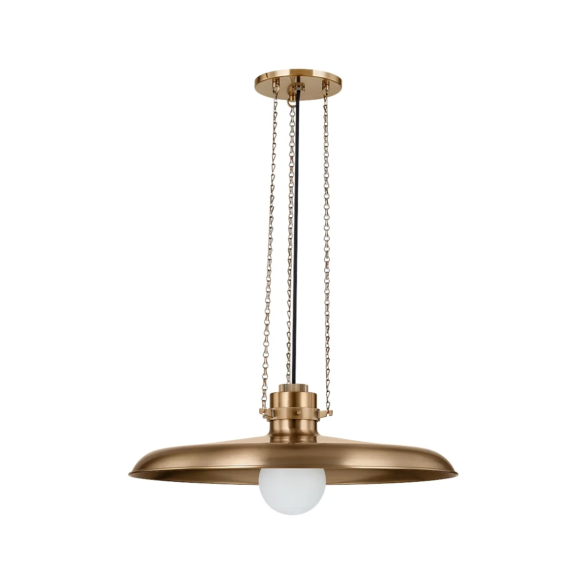 Rainhill One Light Pendant in Patina Brass