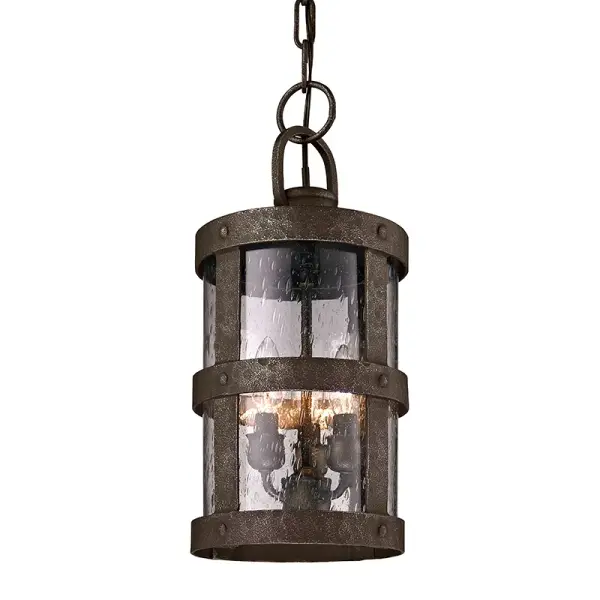 Barbosa Three Light Pendant in Aged Pewter