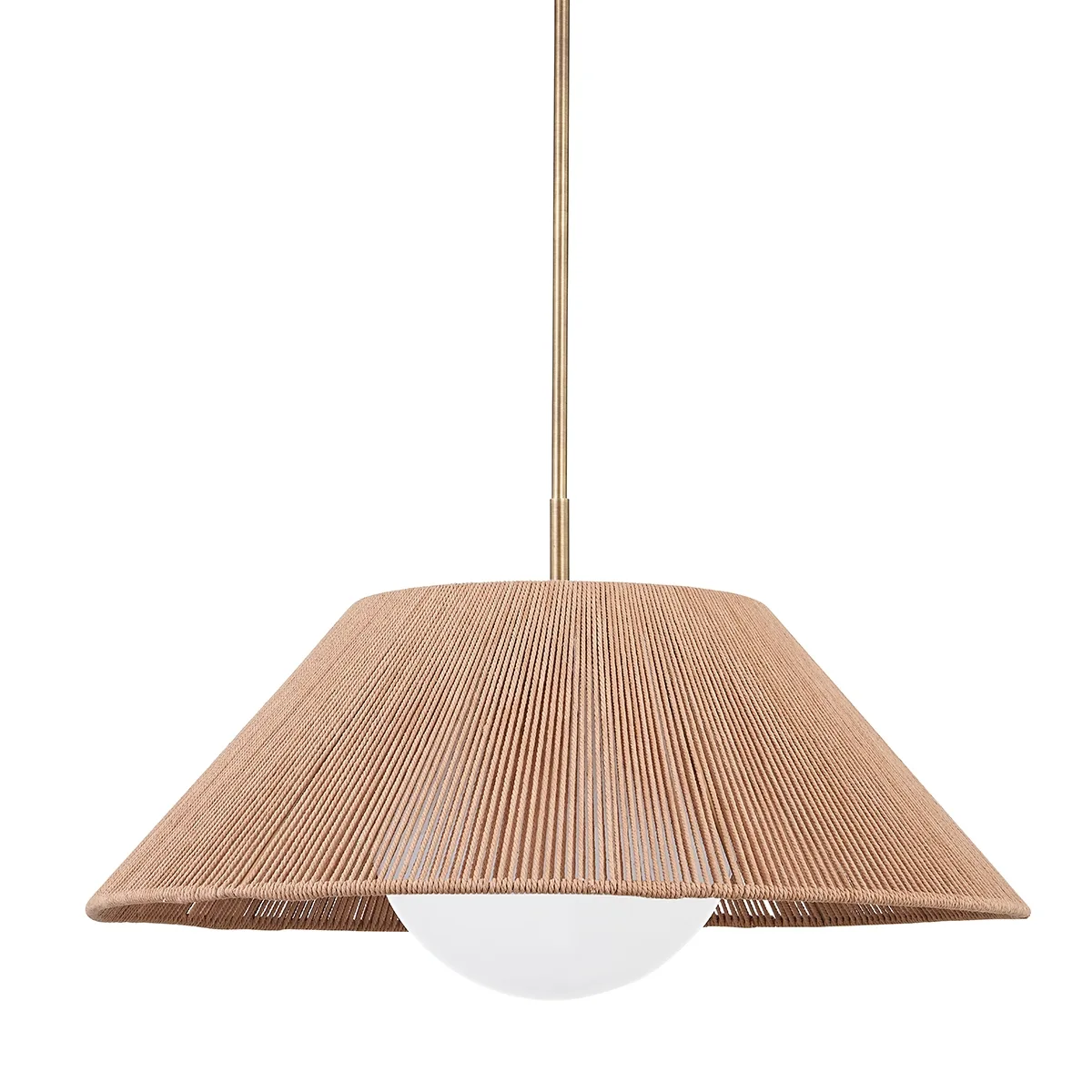 Lisbon One Light Pendant in Patina Brass