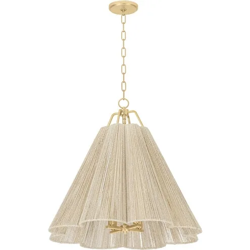 Sonoma Four Light Pendant in Vintage Gold Leaf