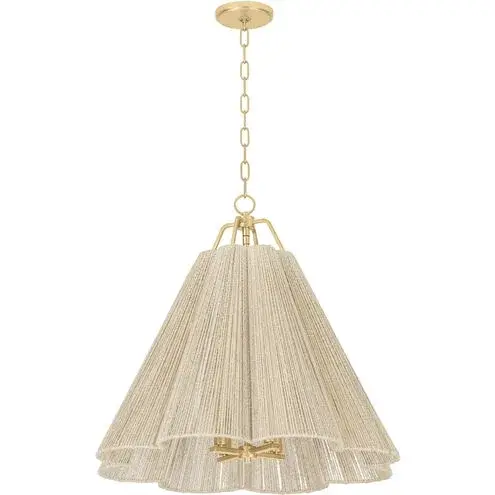 Sonoma Four Light Pendant in Vintage Gold Leaf