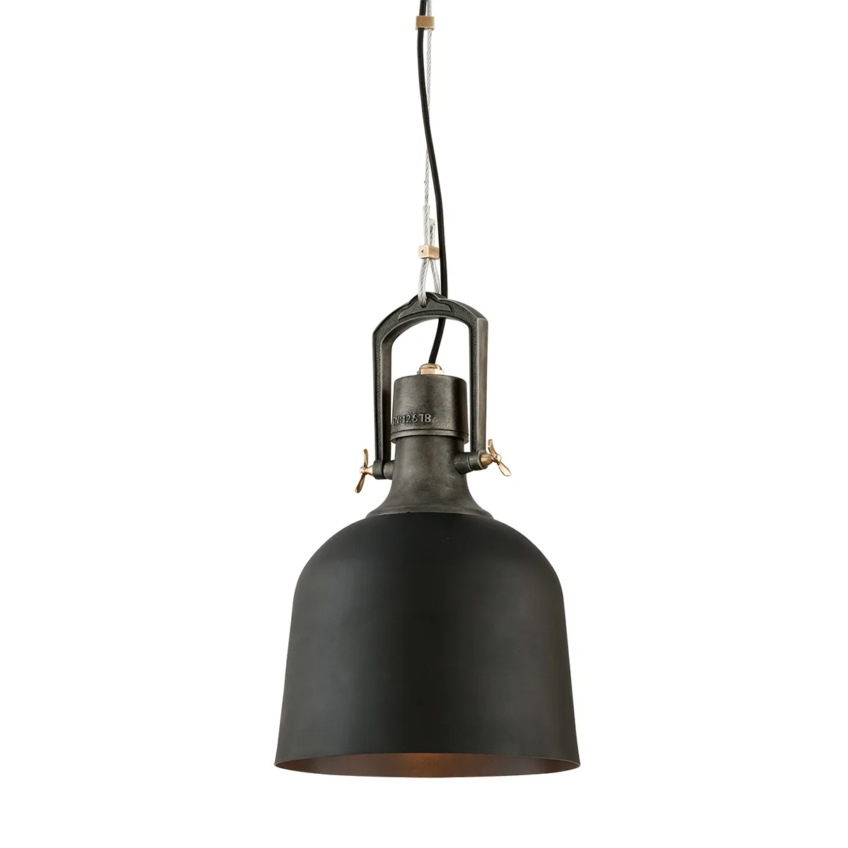 Hangar 31 One Light Pendant in Soft Black