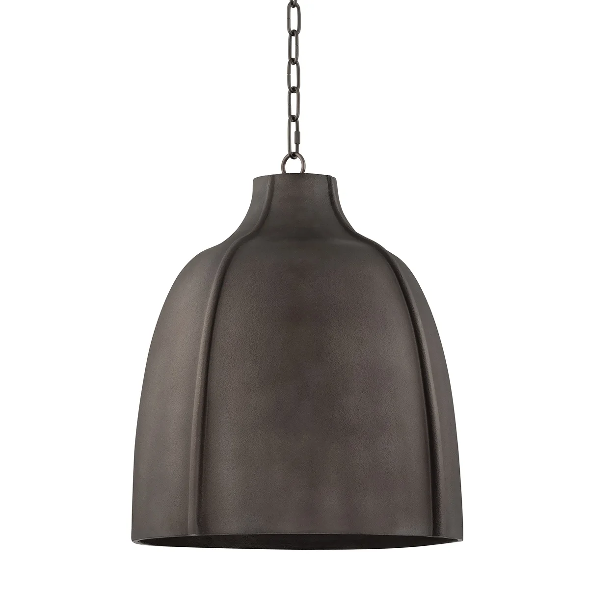 Flint One Light Pendant in Blackened Graphite