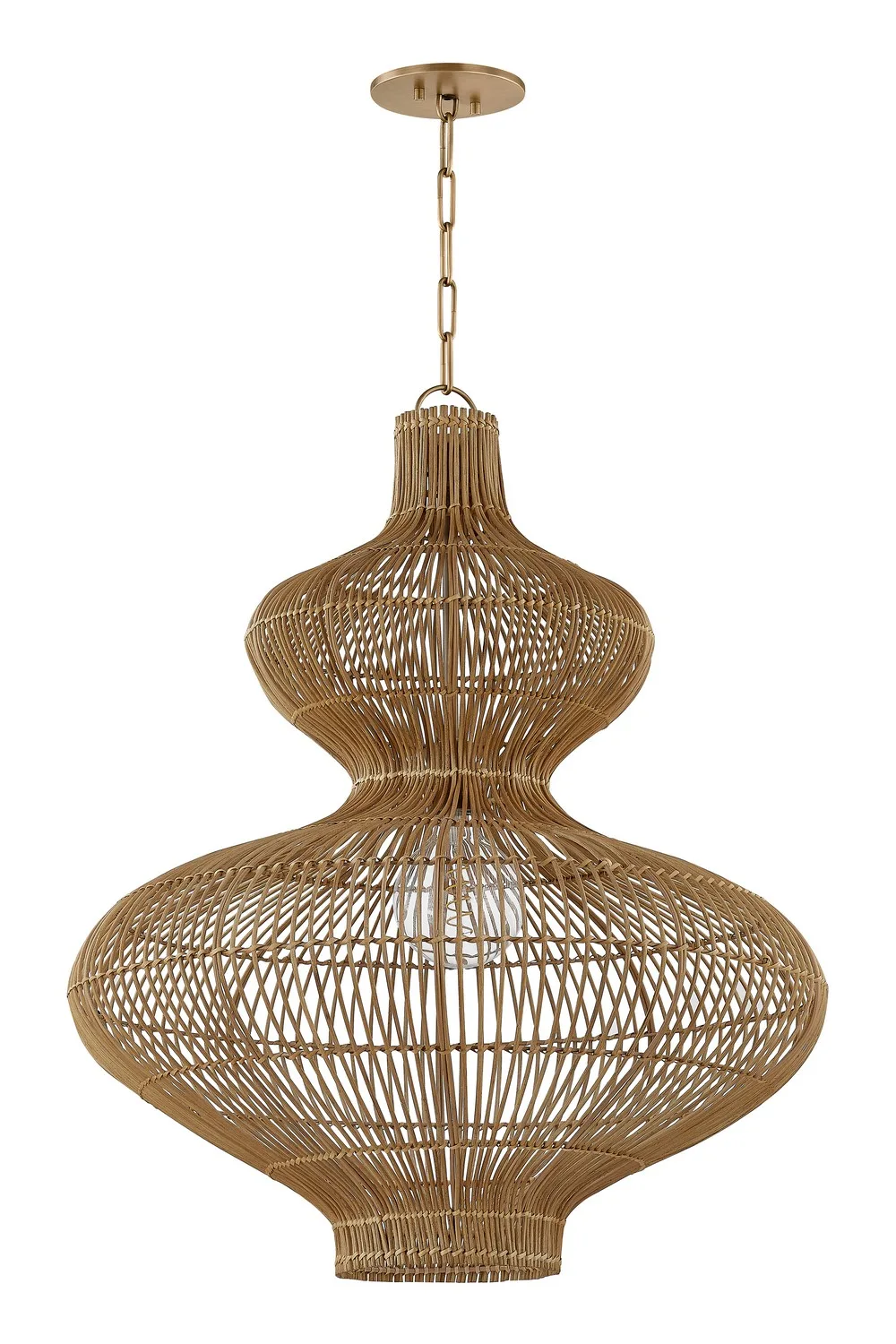 Irvine One Light Pendant in Patina Brass