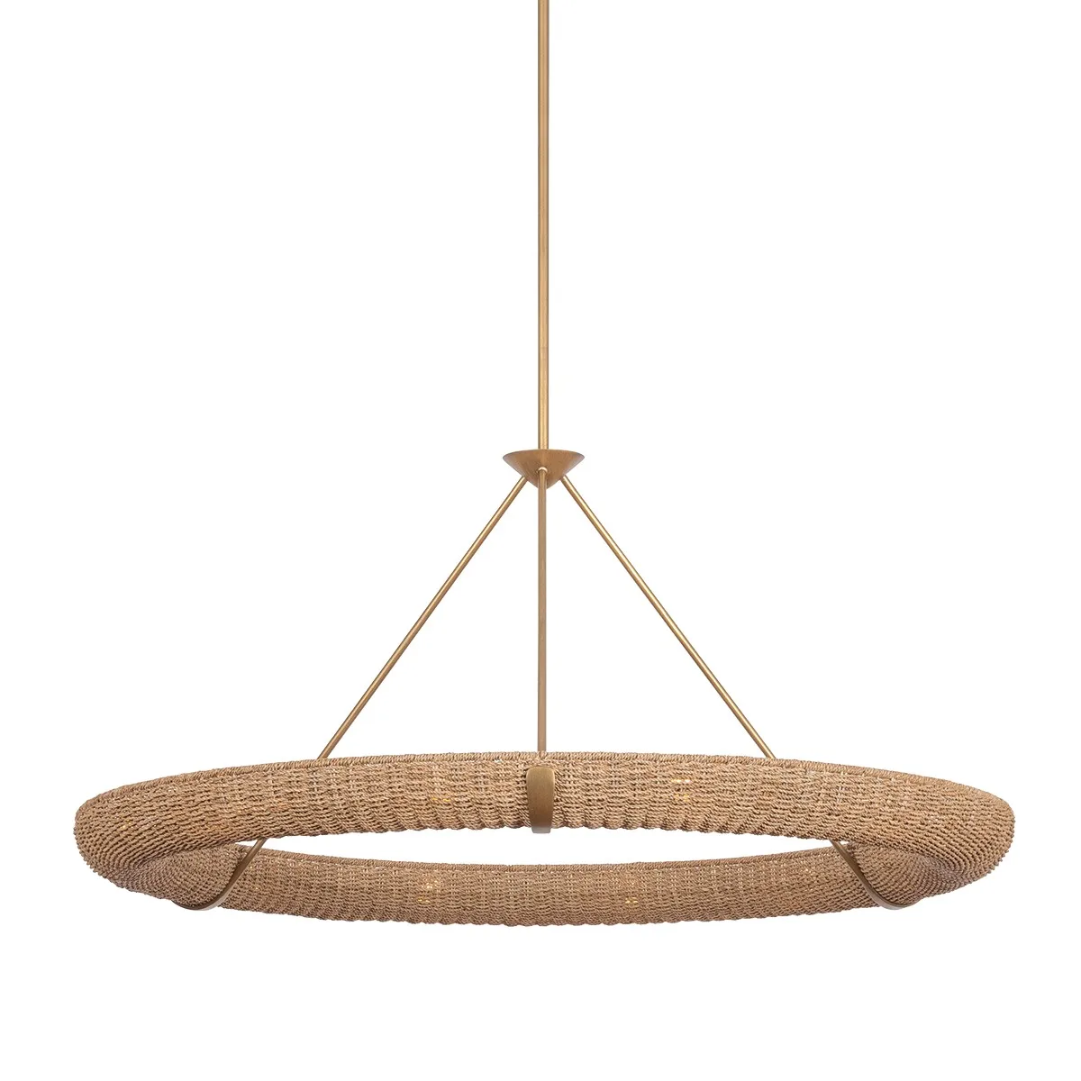 Floyd 12-Light Chandelier in Patina Gold Leaf