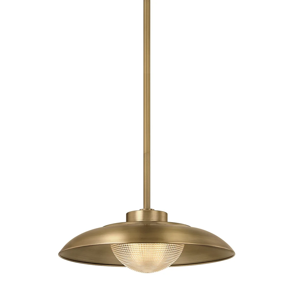 Braxton One Light Pendant in Patina Brass
