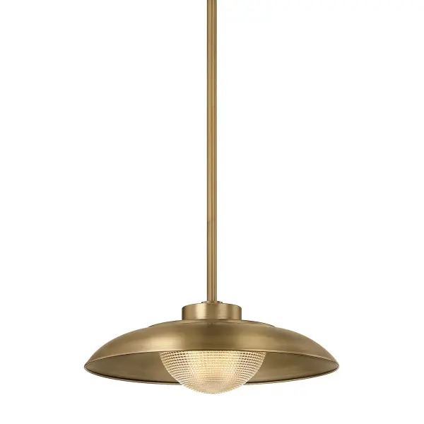 Braxton One Light Pendant in Patina Brass