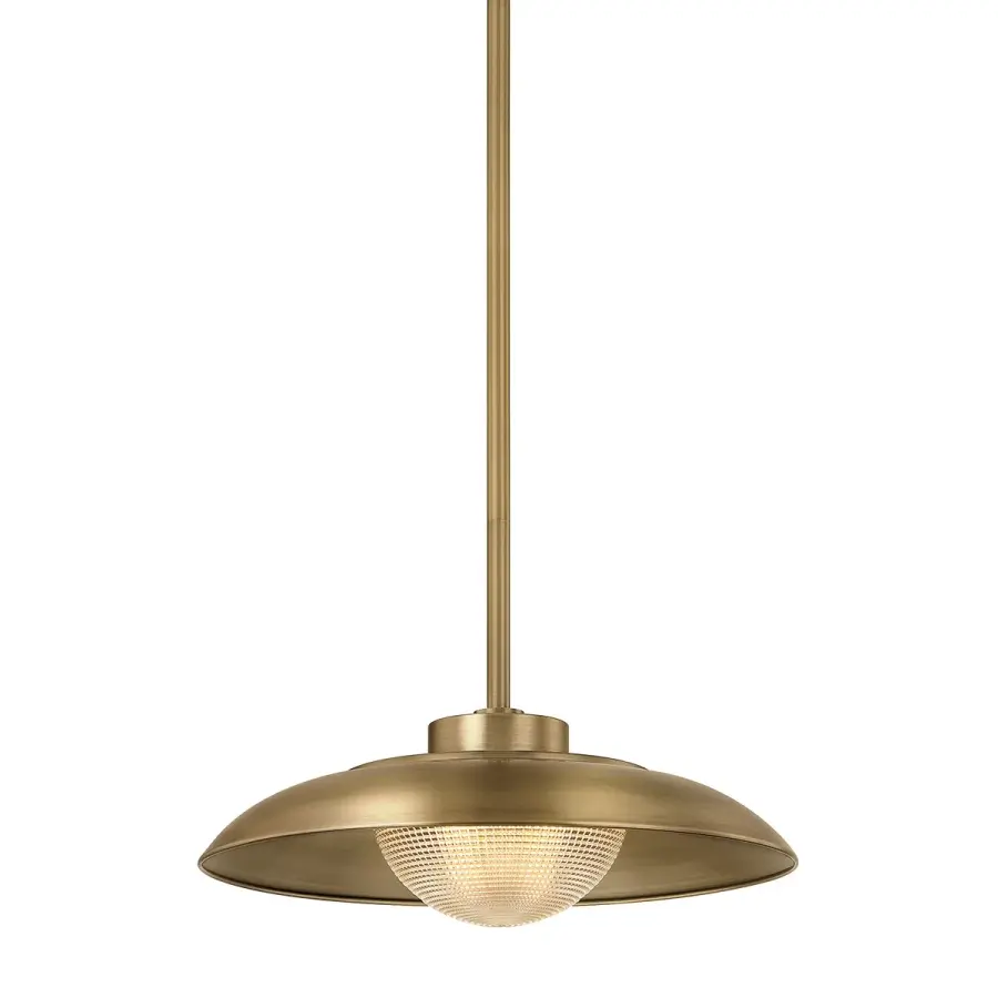 Braxton One Light Pendant in Patina Brass