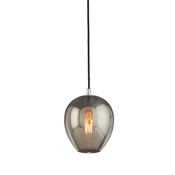 Odyssey One Light Pendant in Textured Black