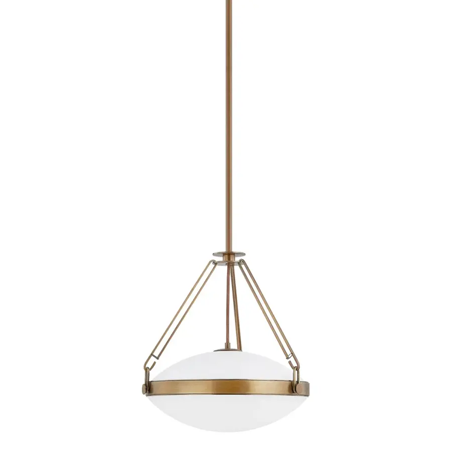 Kade One Light Pendant in Patina Brass
