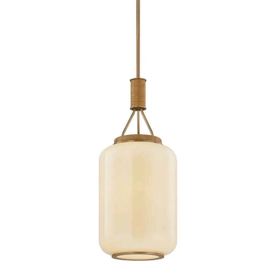 Judson One Light Lantern in Patina Brass