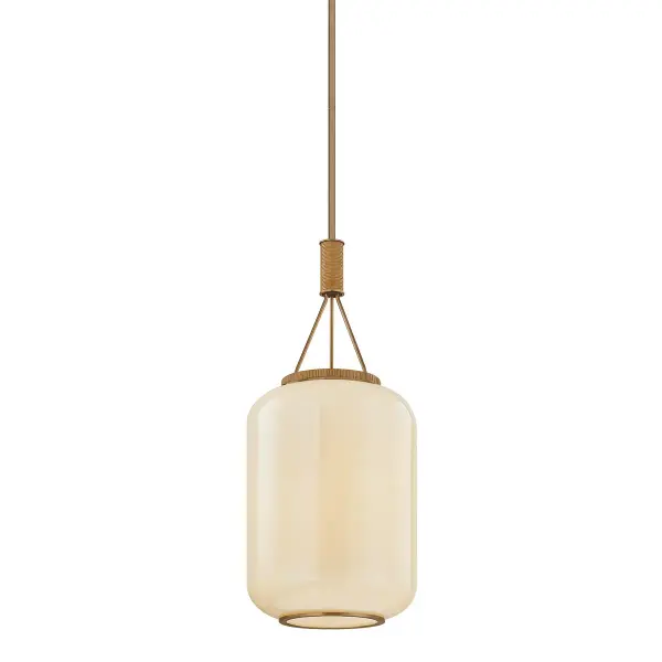 Judson One Light Lantern in Patina Brass