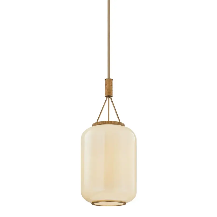 Judson One Light Lantern in Patina Brass