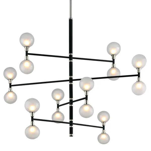 Andromeda 16-Light Chandelier in Textured Black