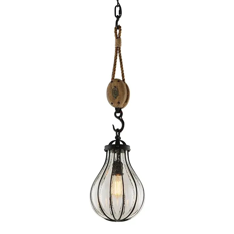 Murphy One Light Pendant in Forged Iron