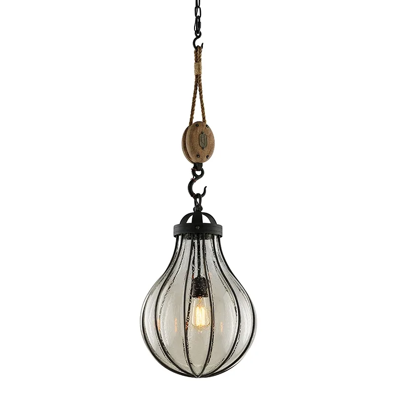 Murphy One Light Pendant in Forged Iron
