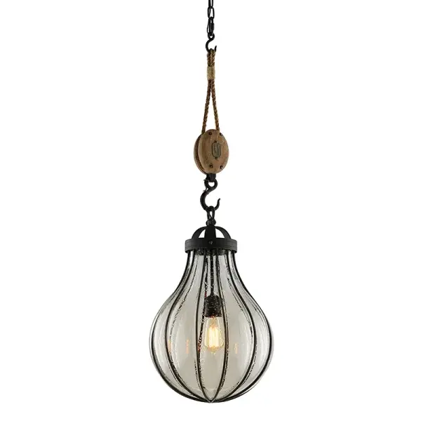 Murphy One Light Pendant in Forged Iron