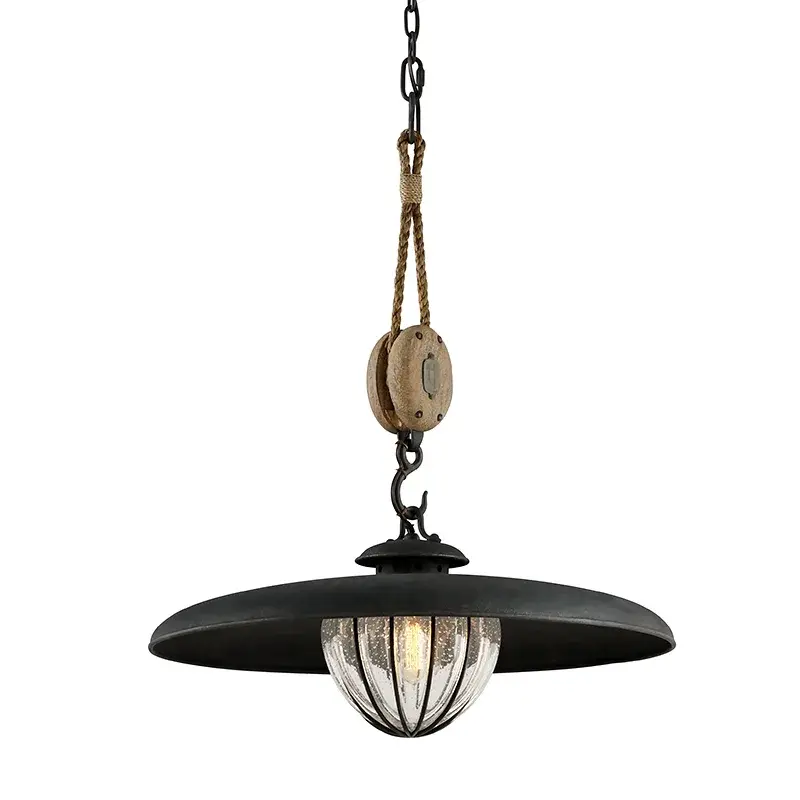 Murphy One Light Pendant in Forged Iron