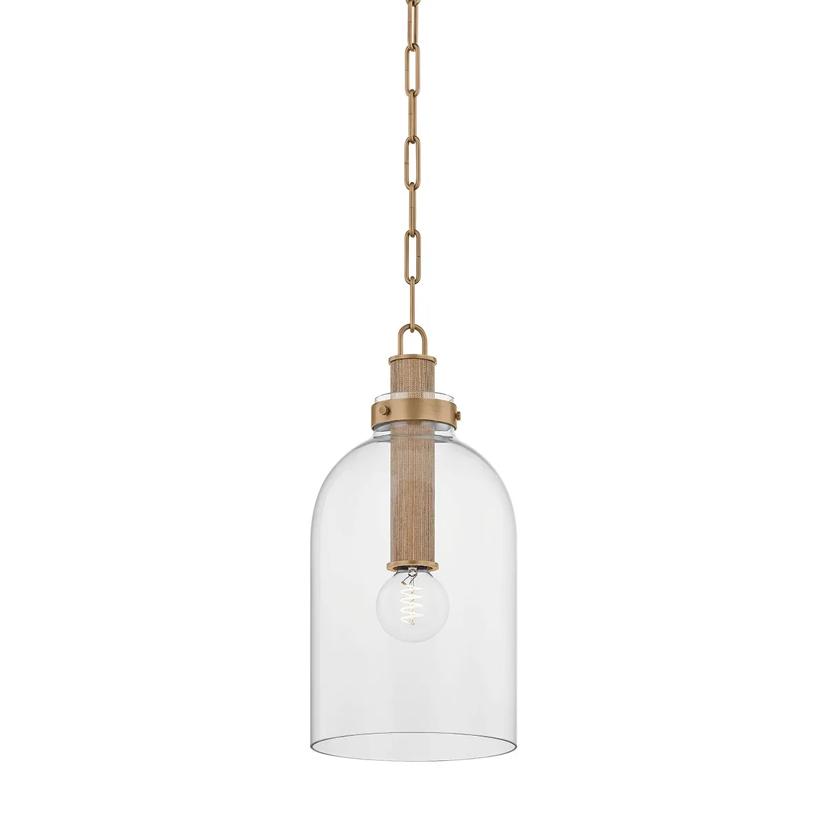 Kori One Light Pendant in Patina Brass