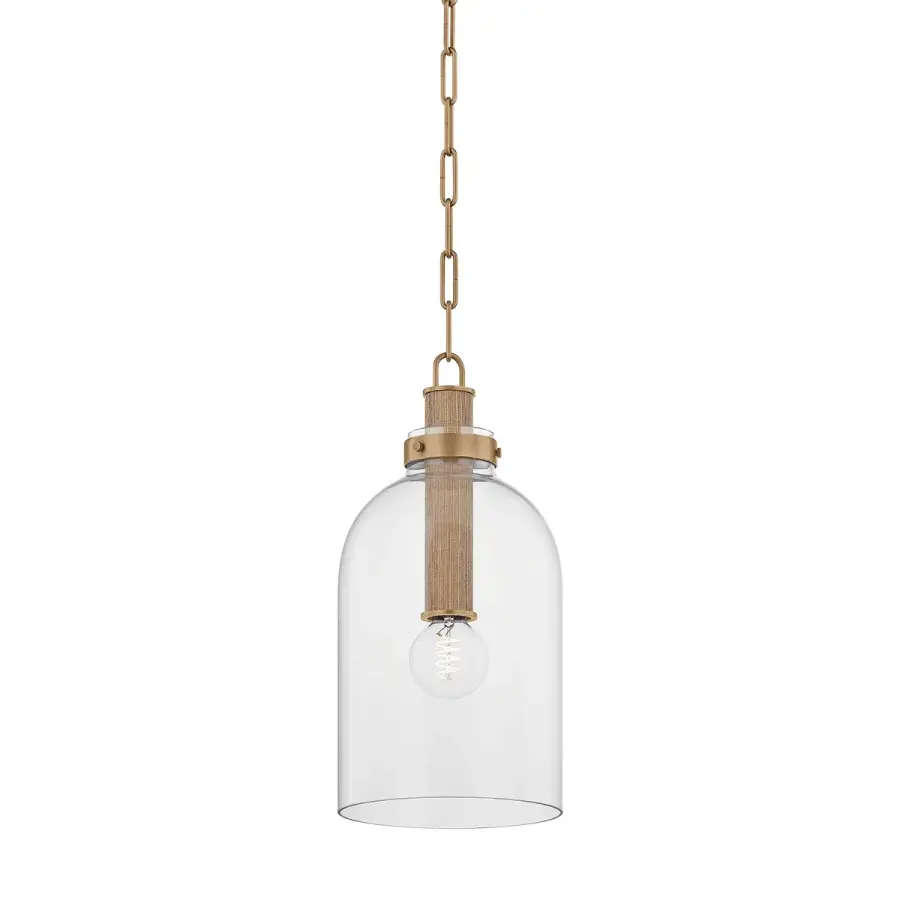 Kori One Light Pendant in Patina Brass