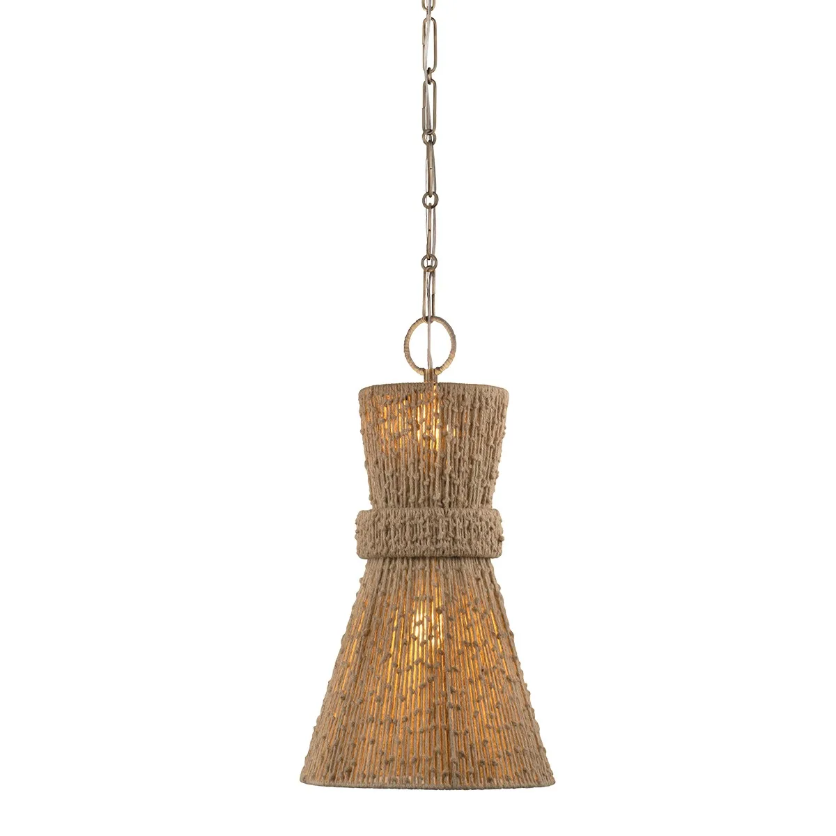 Raphael Two Light Pendant in Patina Brass