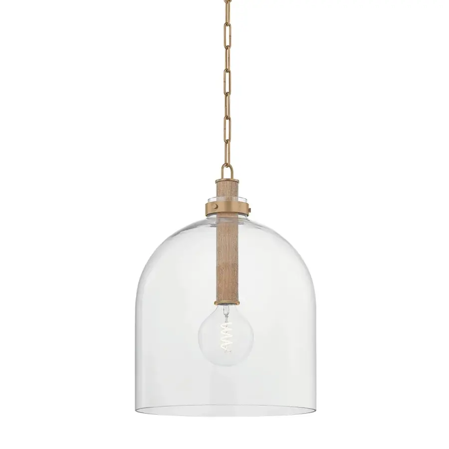 Kori One Light Pendant in Patina Brass