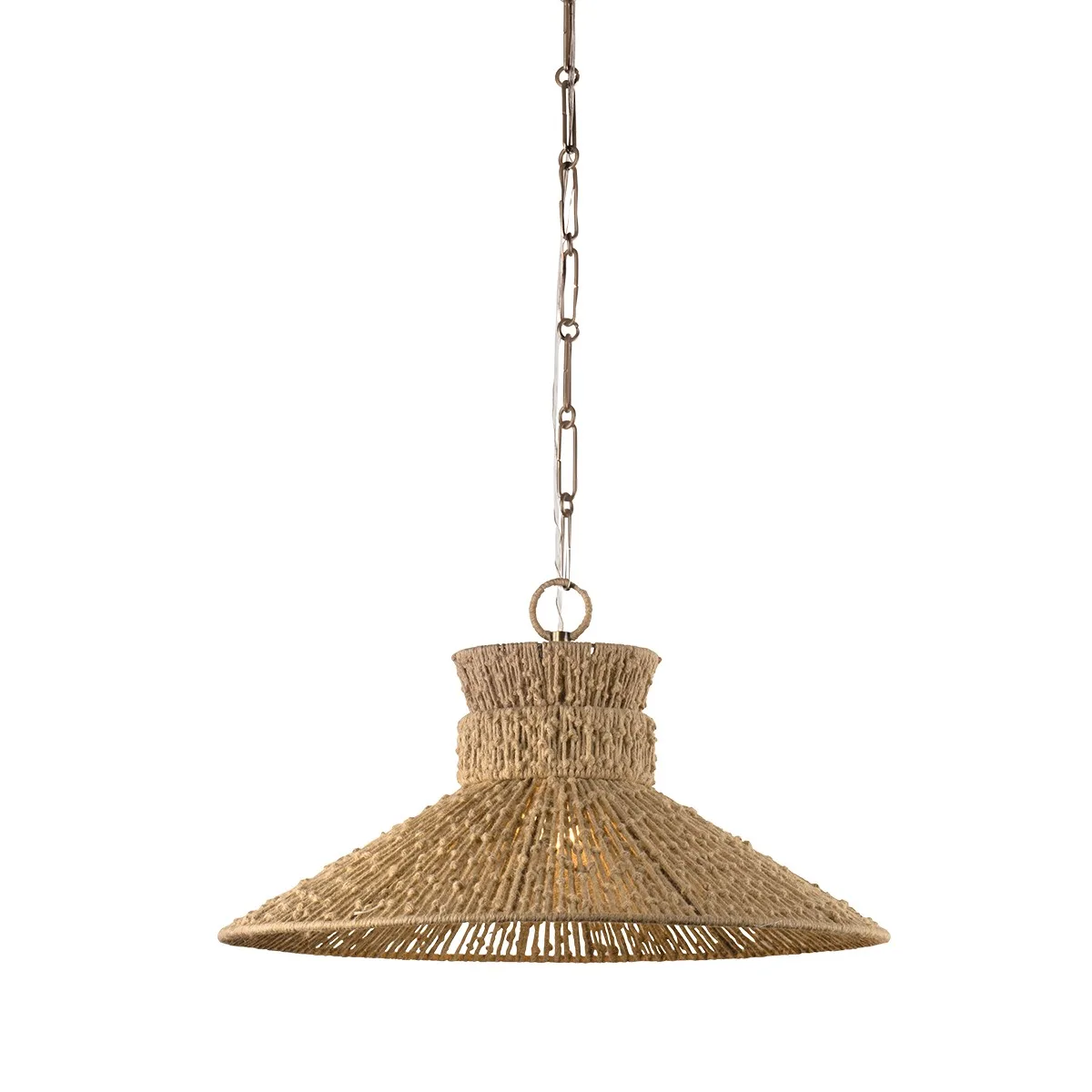 Raphael One Light Pendant in Patina Brass