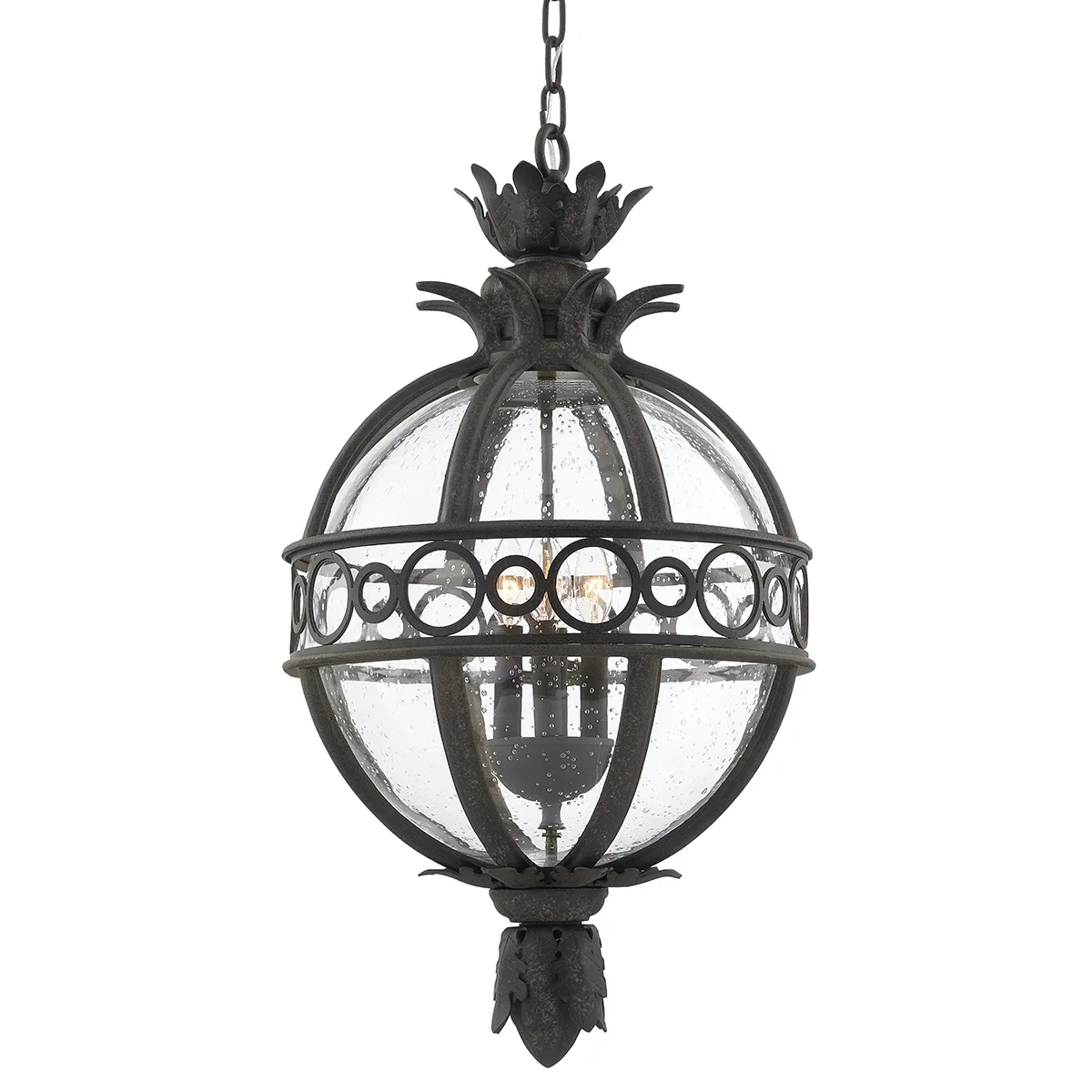 Campanile Four Light Hanging Lantern in French Iron