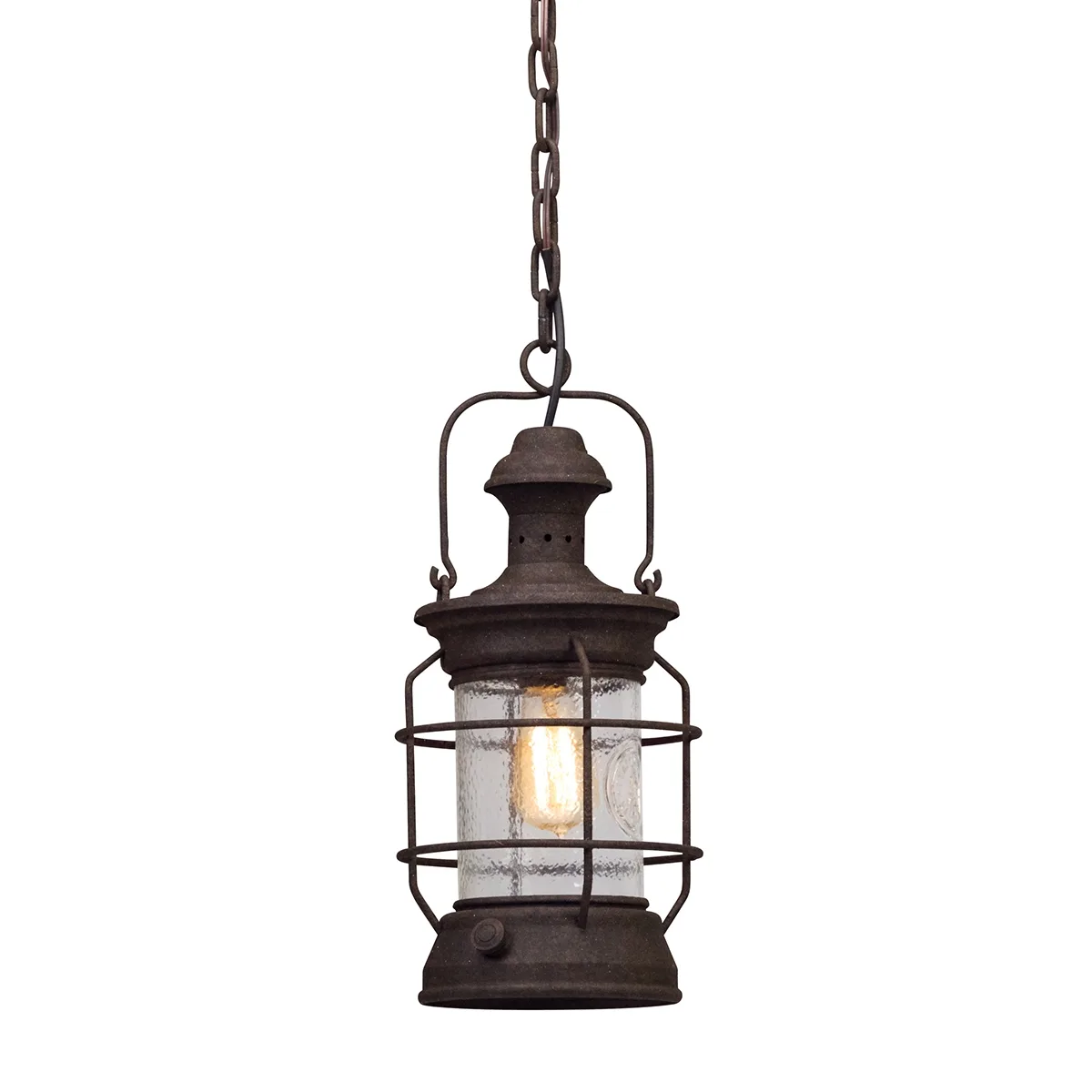 Atkins One Light Hanging Lantern in Heritage Bronze