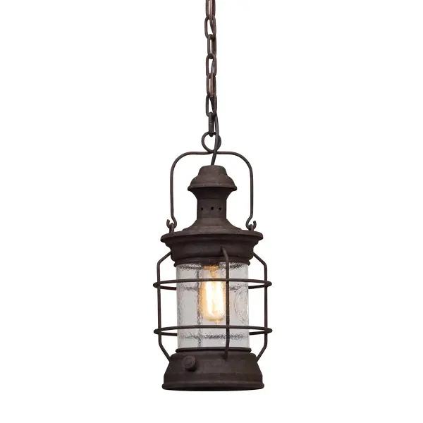Atkins One Light Hanging Lantern in Heritage Bronze