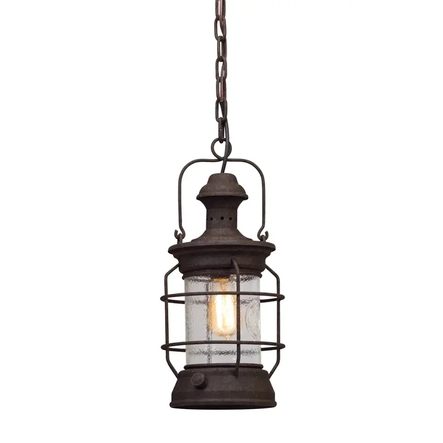 Atkins One Light Hanging Lantern in Heritage Bronze