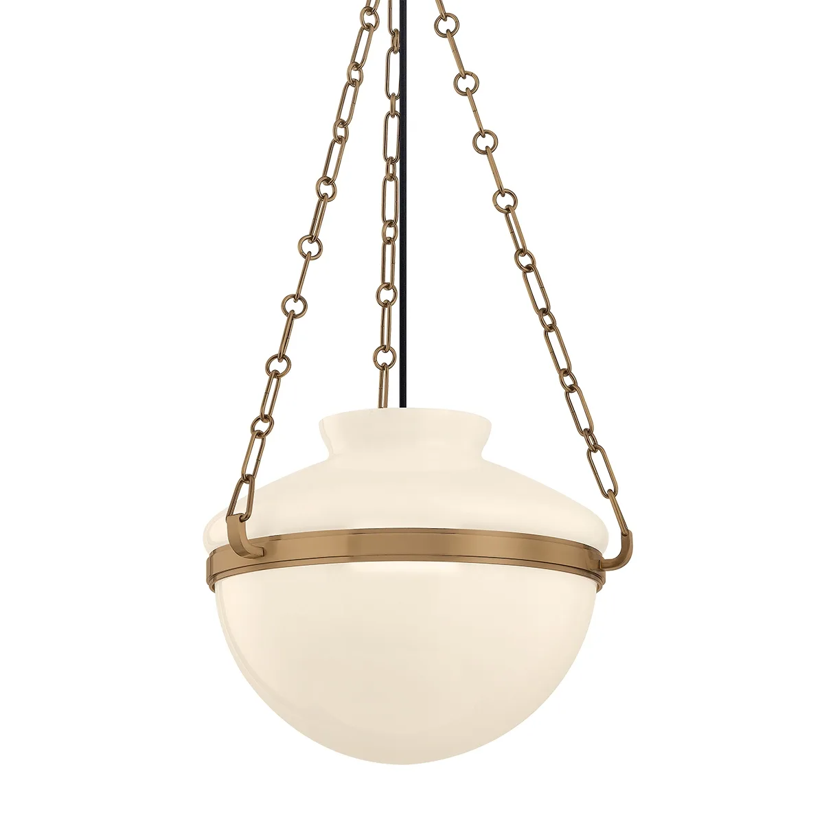 Paradigm One Light Pendant in Patina Brass