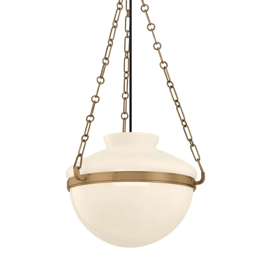 Paradigm One Light Pendant in Patina Brass