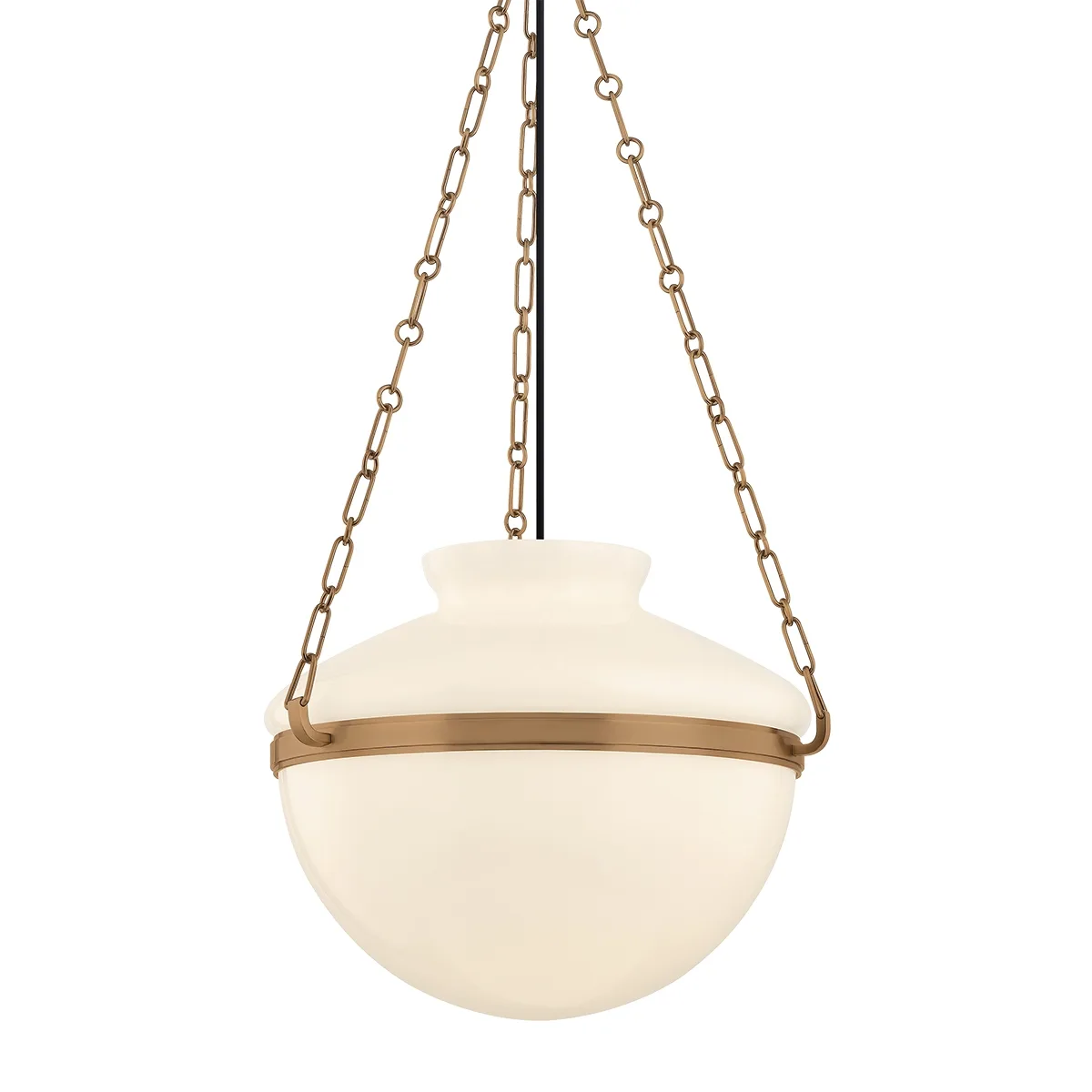 Paradigm One Light Pendant in Patina Brass