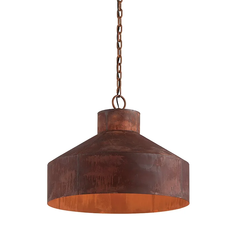 Rise & Shine Four Light Chandelier in Rust Patina
